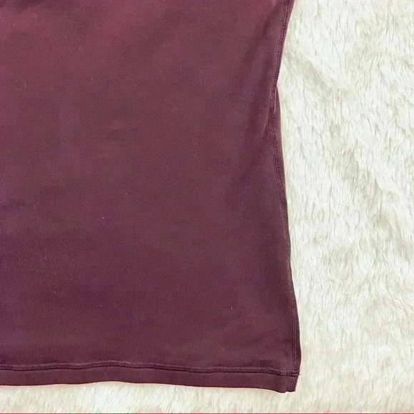 Lululemon Burgundy Spaghetti Strap Lined Compression Athletic Yoga Tank - Picture 6 of 10